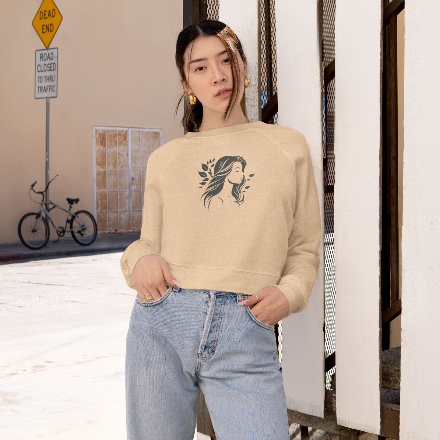 Women's Cropped Fleece Pullover