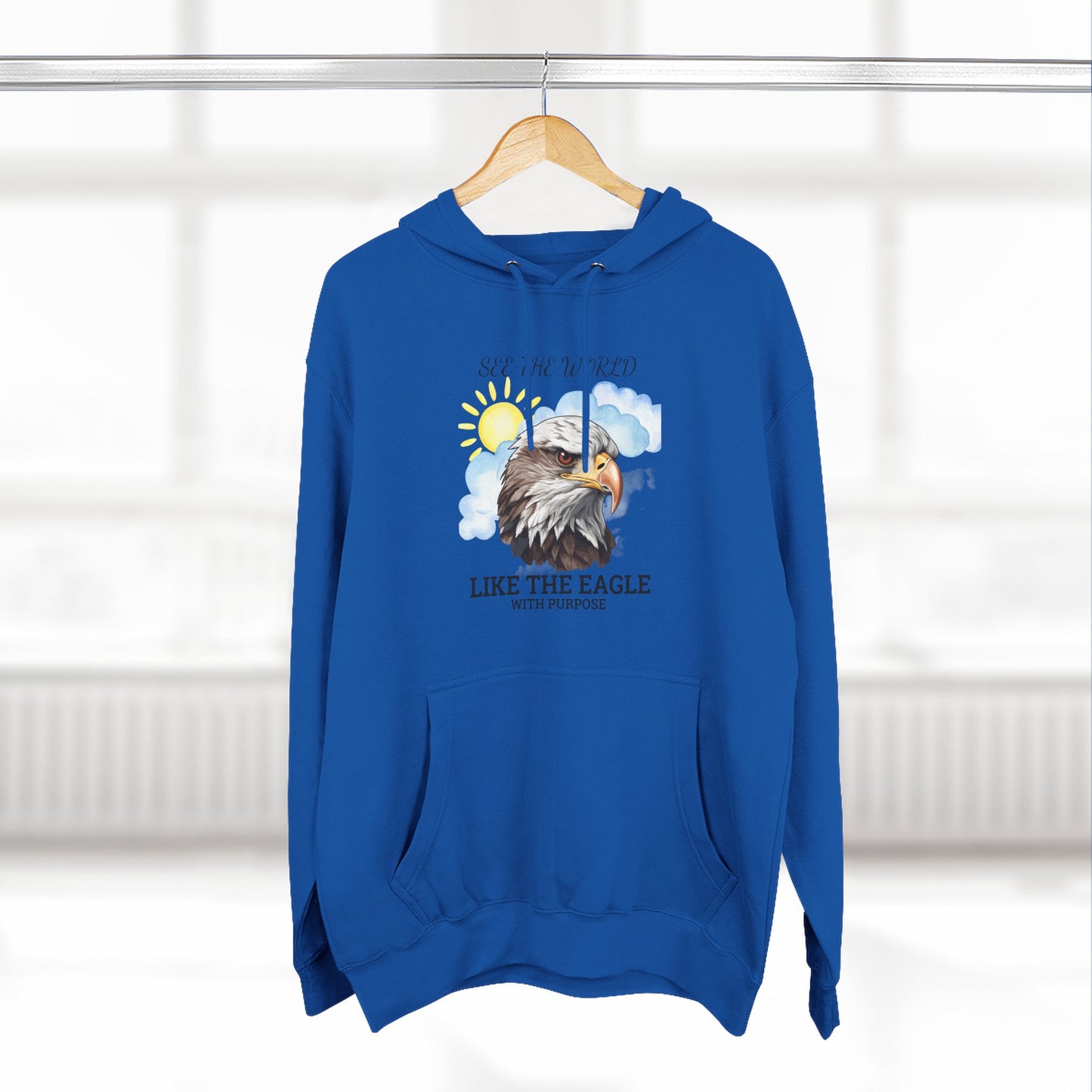 Three-Panel Fleece Hoodie