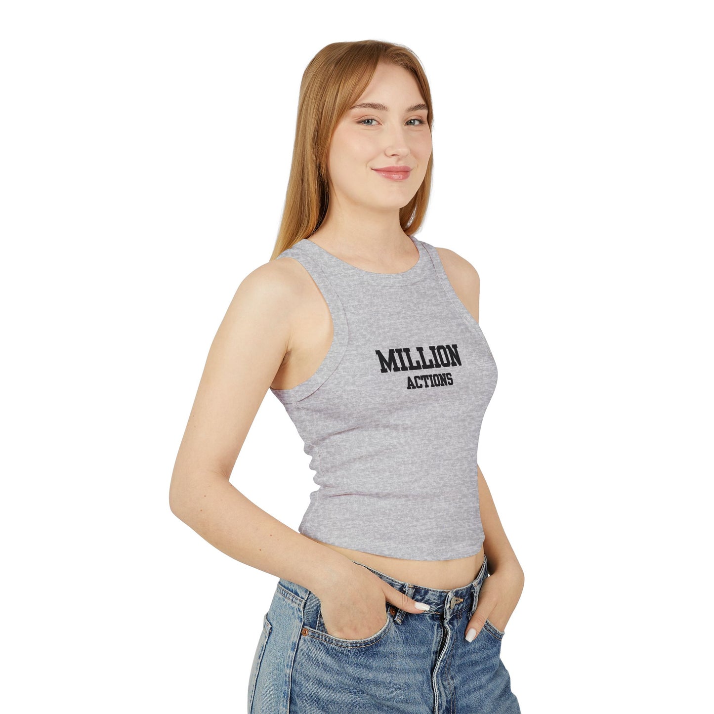 Women's Micro Rib Racer Tank Top