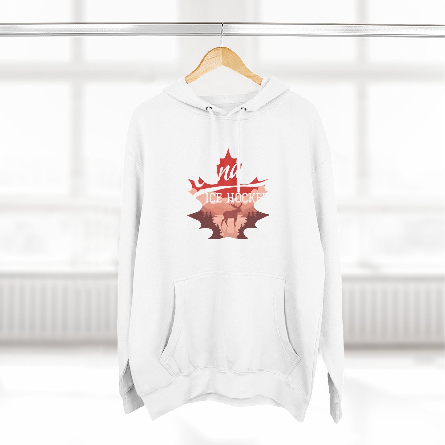 Three-Panel Fleece Hoodie