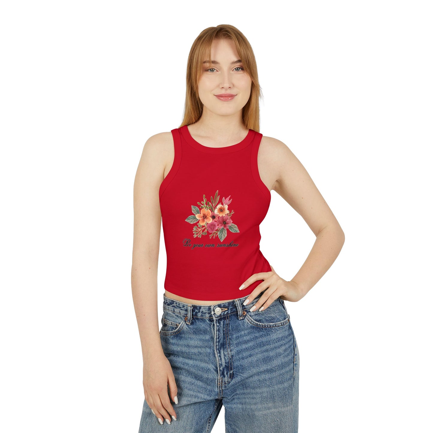 Women's Micro Rib Racer Tank Top