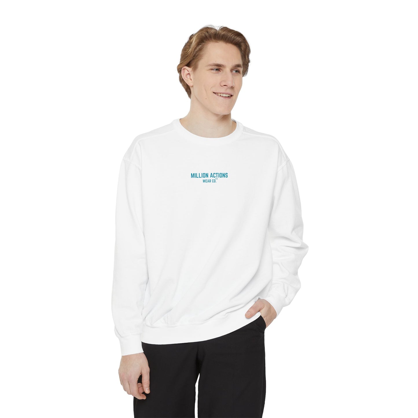 Men Garment-Dyed Sweatshirt