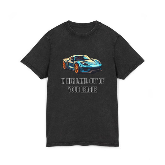 Acid Washed Round Neck Tee