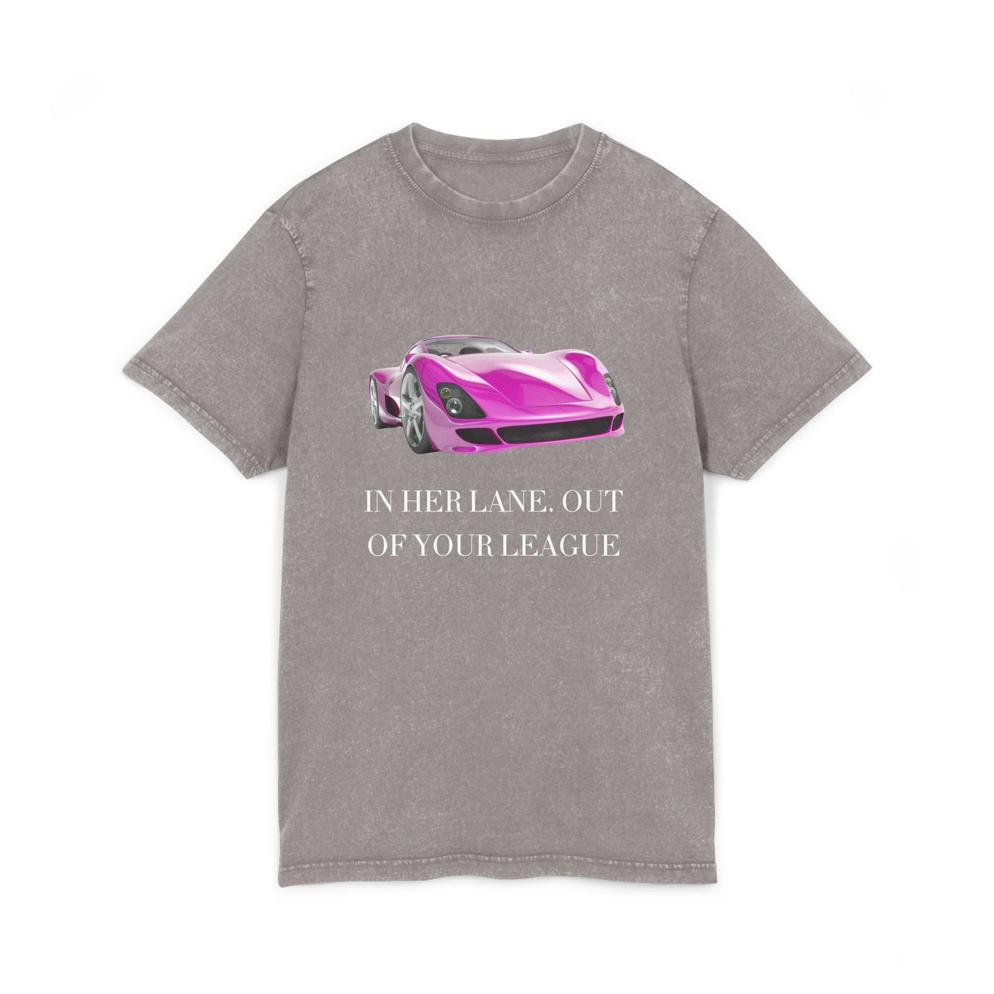 Acid Washed Round Neck Tee