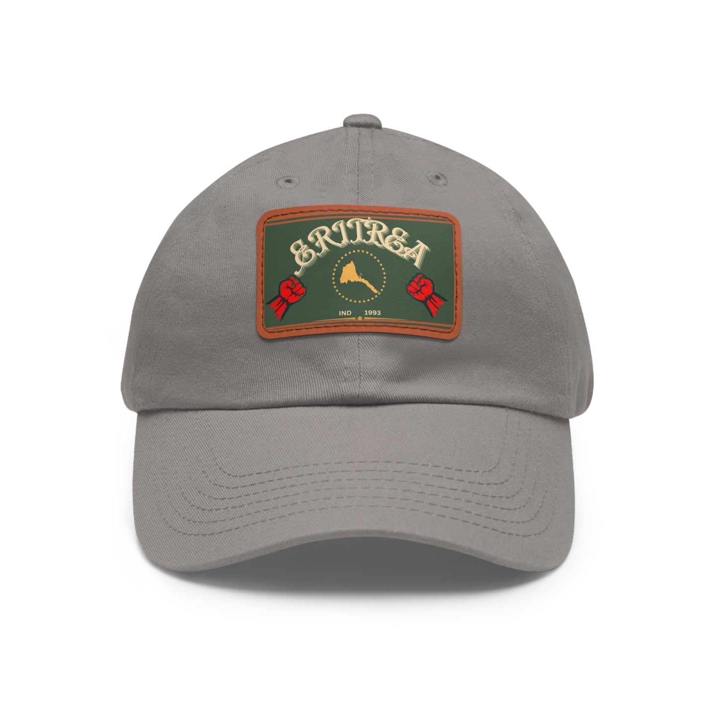Dad Hat with Leather Patch (Rectangle)