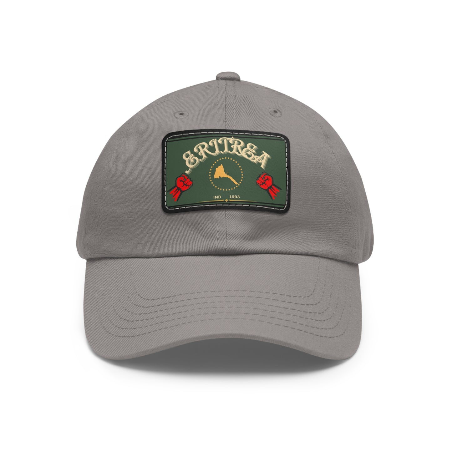 Dad Hat with Leather Patch (Rectangle)