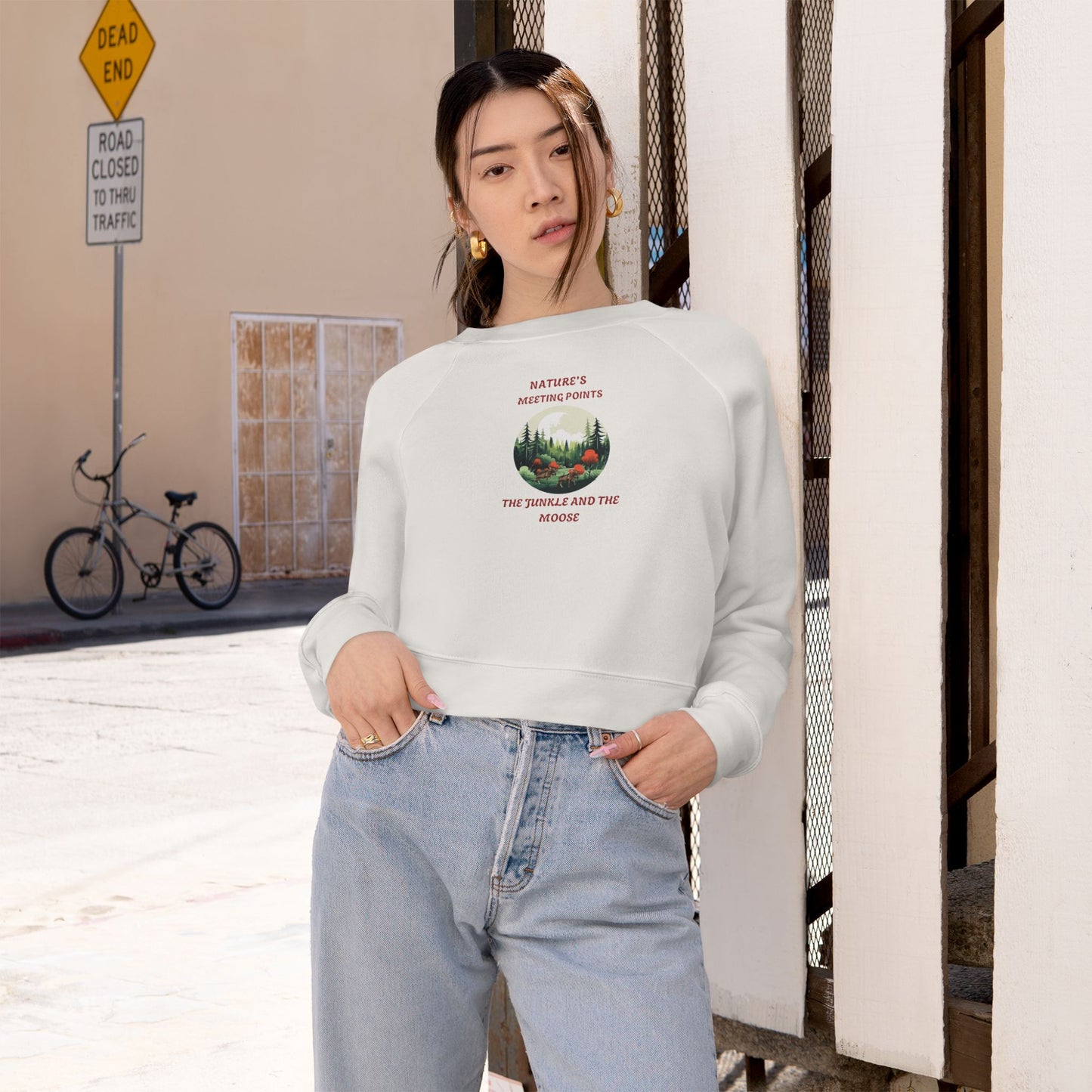 Women's Cropped Fleece Pullover