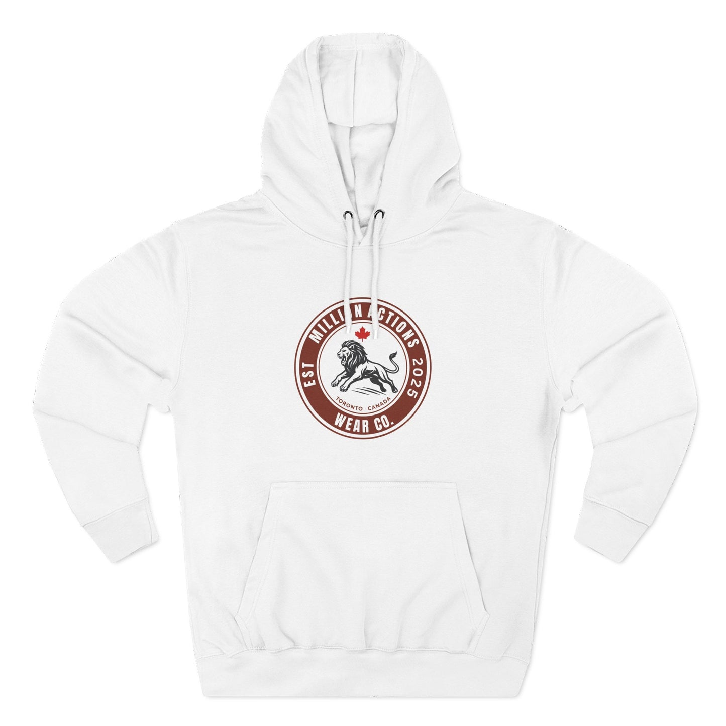 Three-Panel Fleece Hoodie