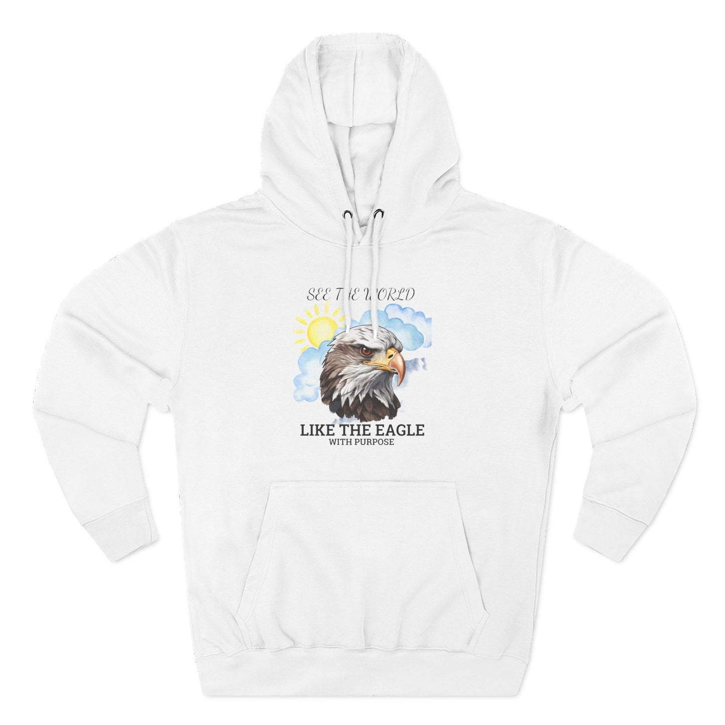 Three-Panel Fleece Hoodie