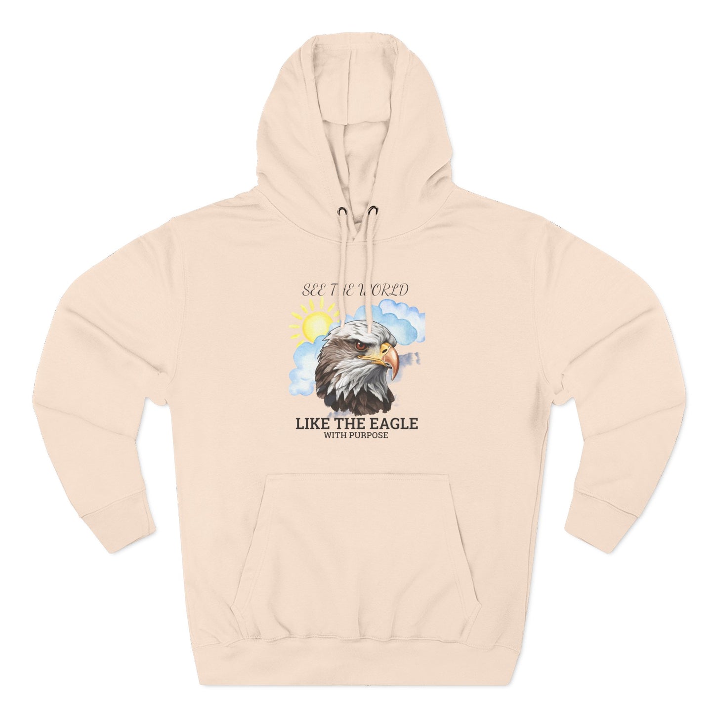 Three-Panel Fleece Hoodie