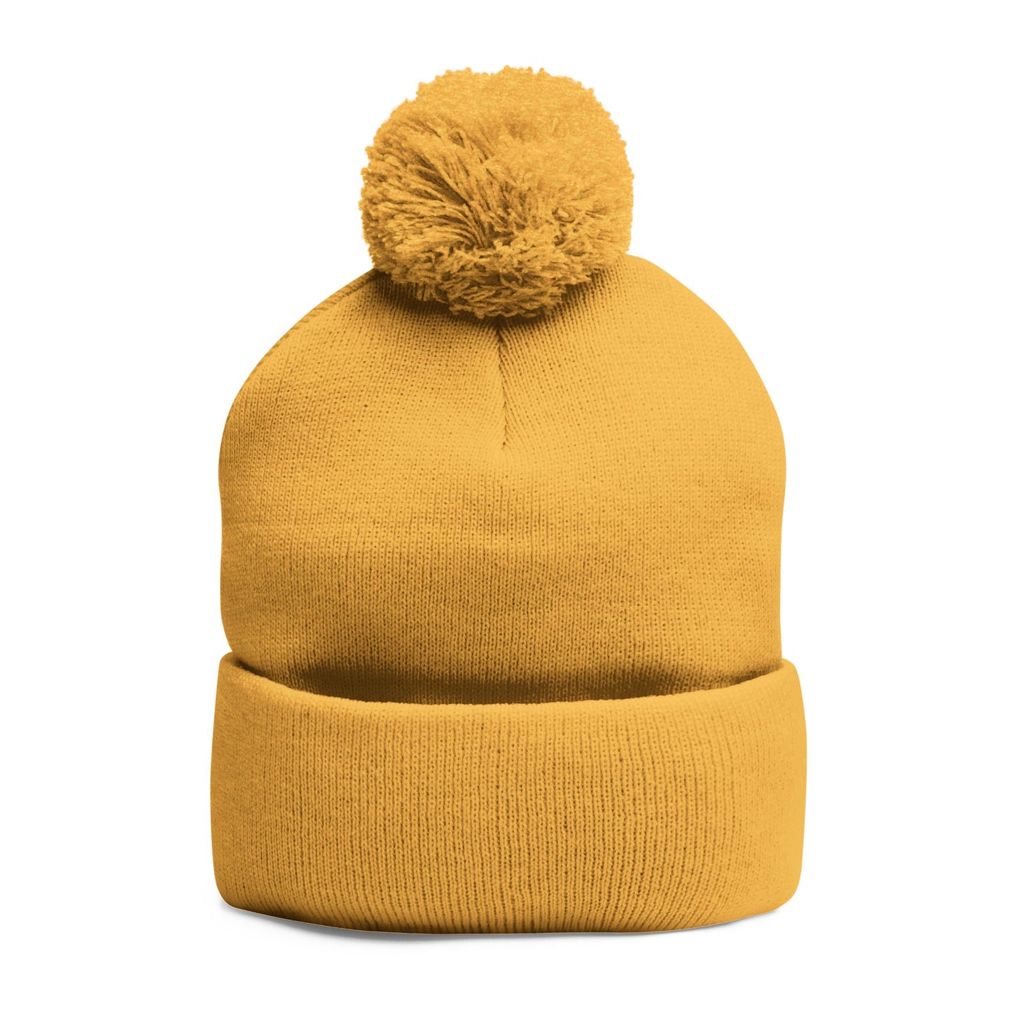 Pom-Pom Knit Cap (Embroidery)