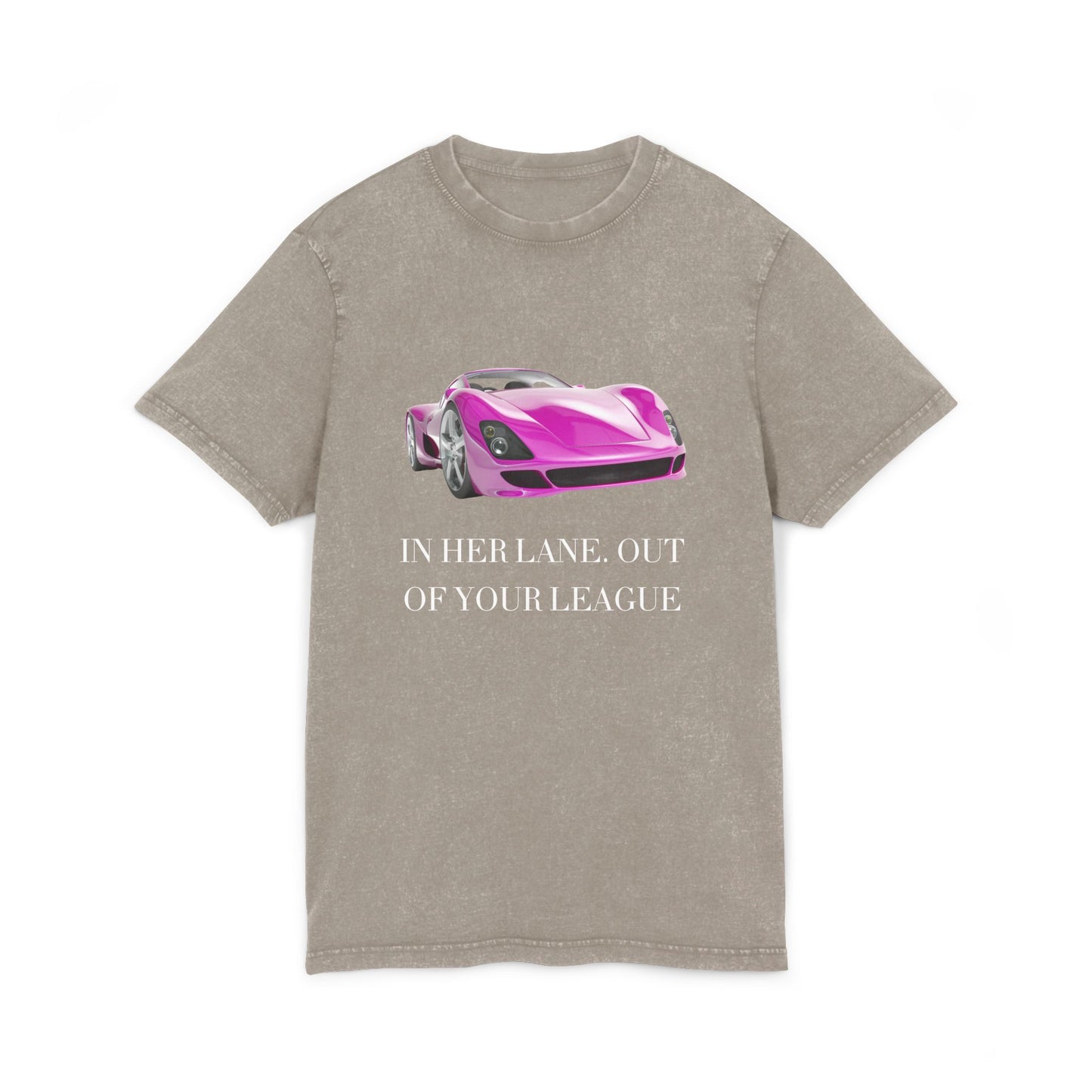 Acid Washed Round Neck Tee