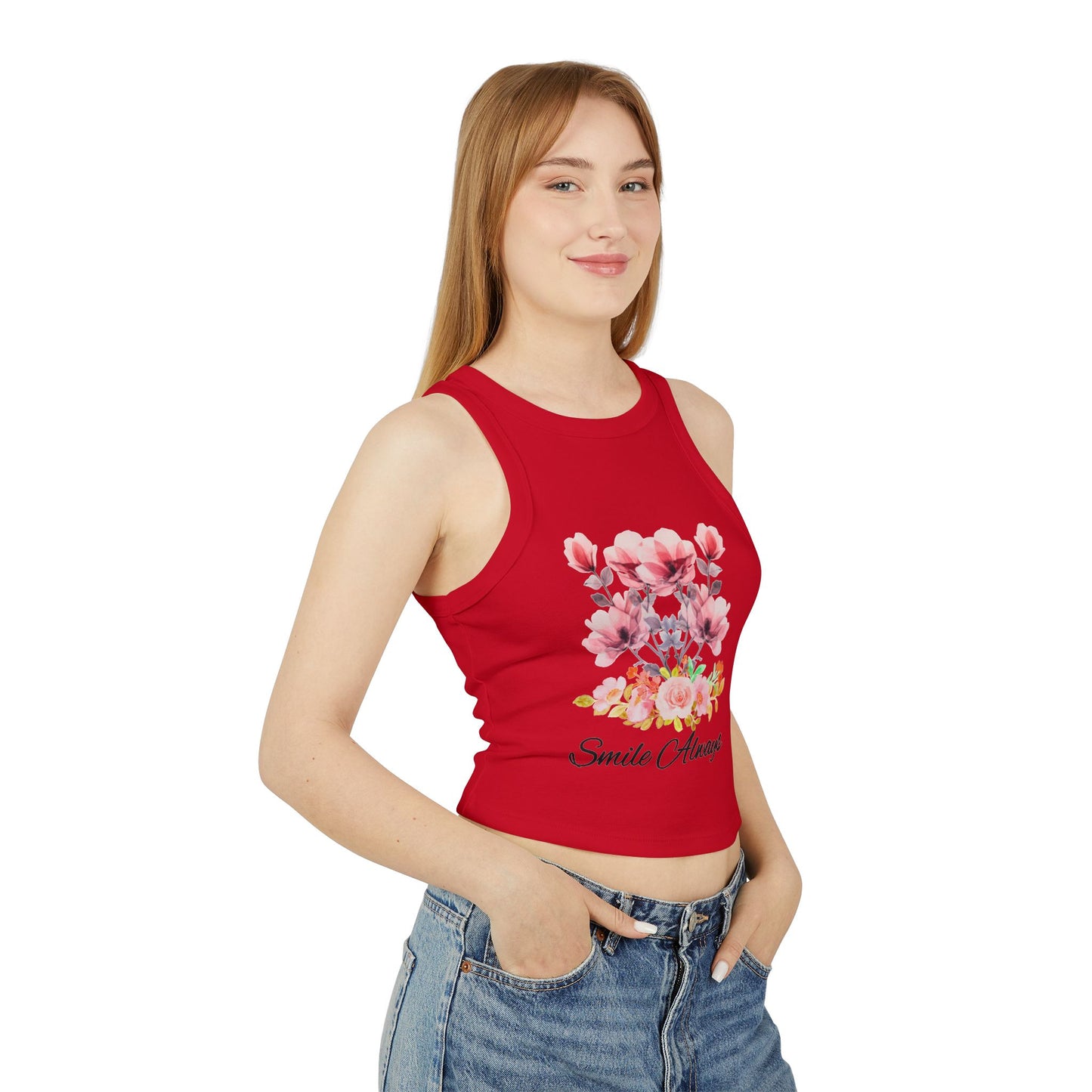 Women's Micro Rib Racer Tank Top