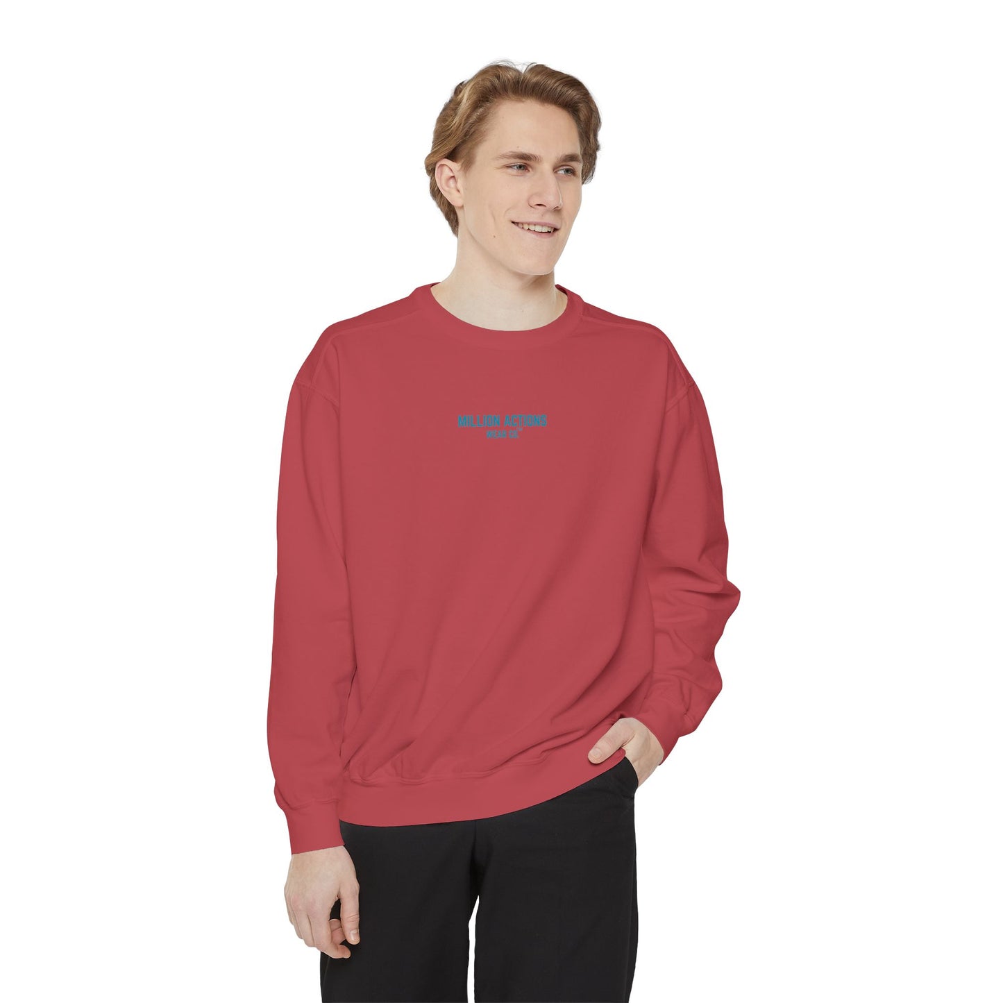 Men Garment-Dyed Sweatshirt