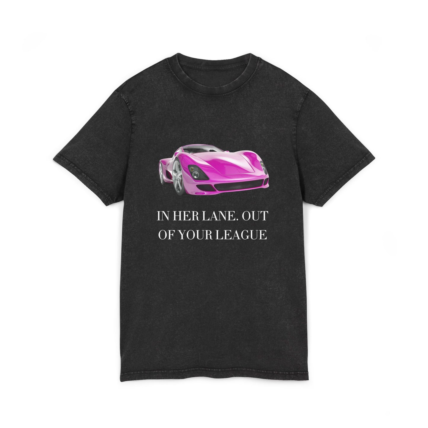 Acid Washed Round Neck Tee