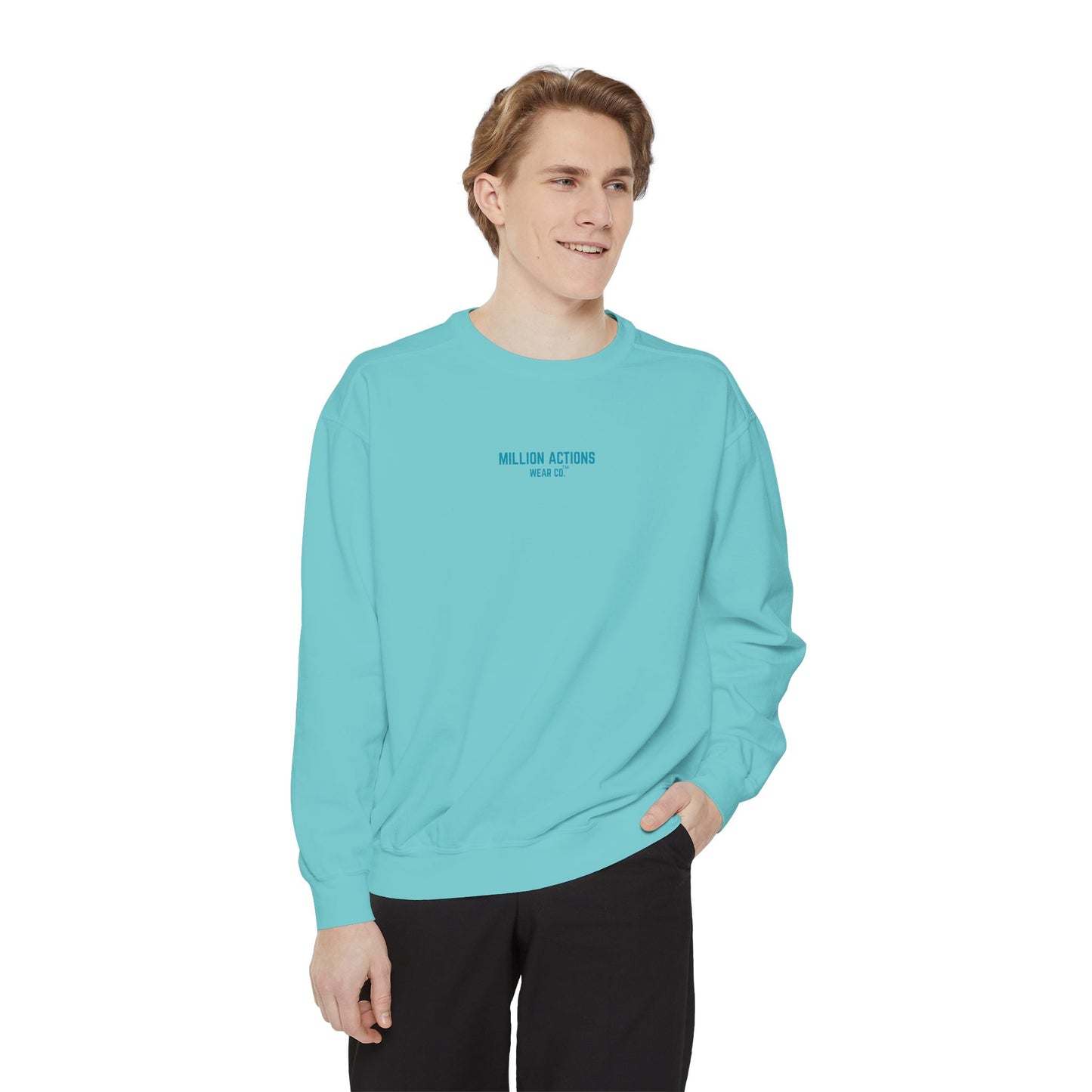 Men Garment-Dyed Sweatshirt