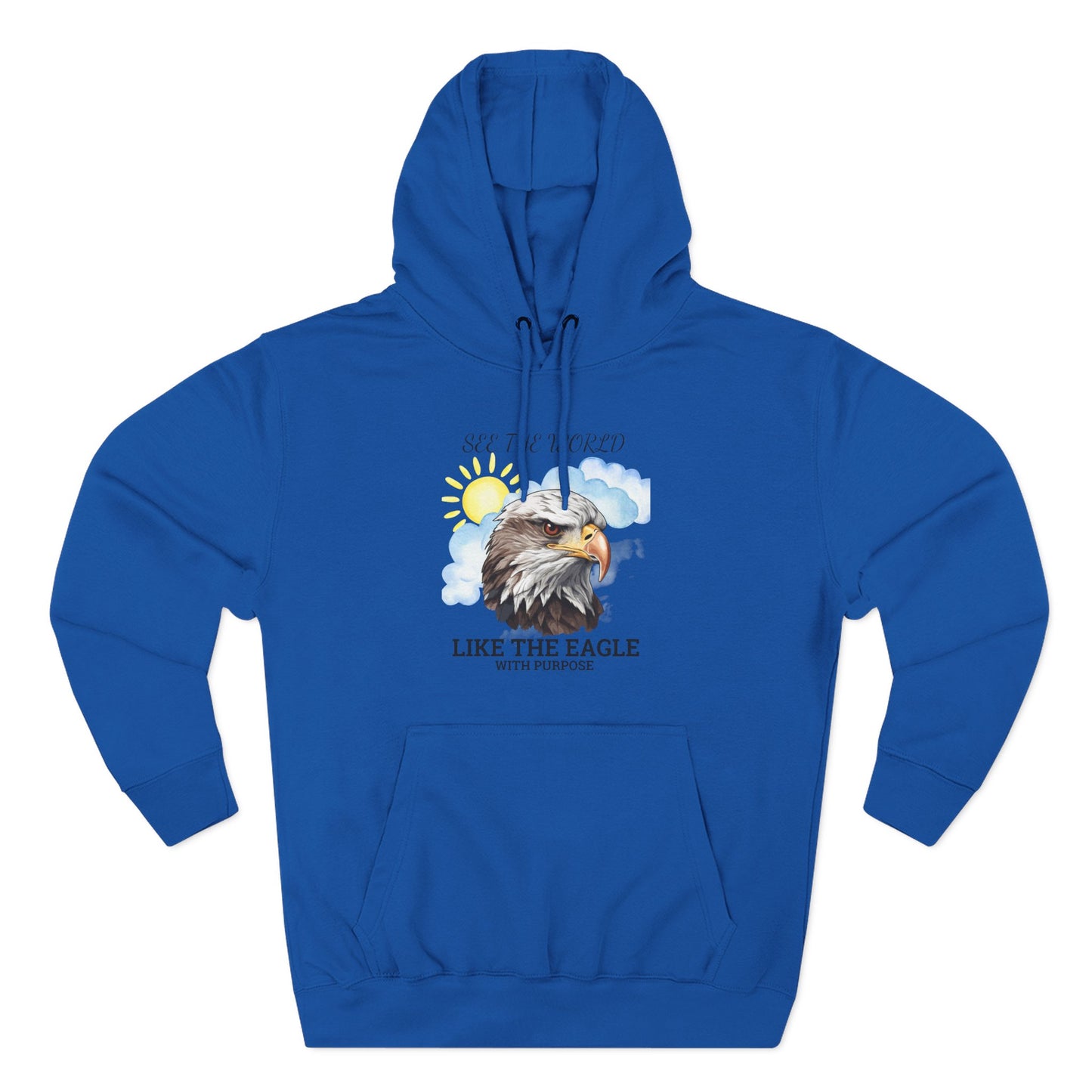 Three-Panel Fleece Hoodie
