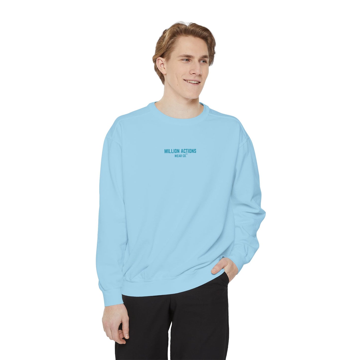 Men Garment-Dyed Sweatshirt