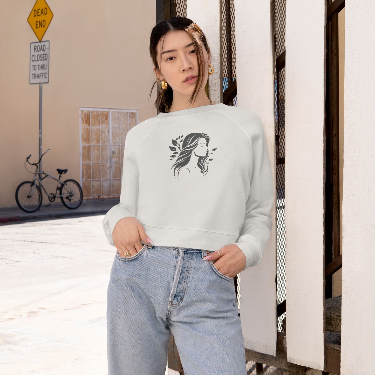 Women's Cropped Fleece Pullover