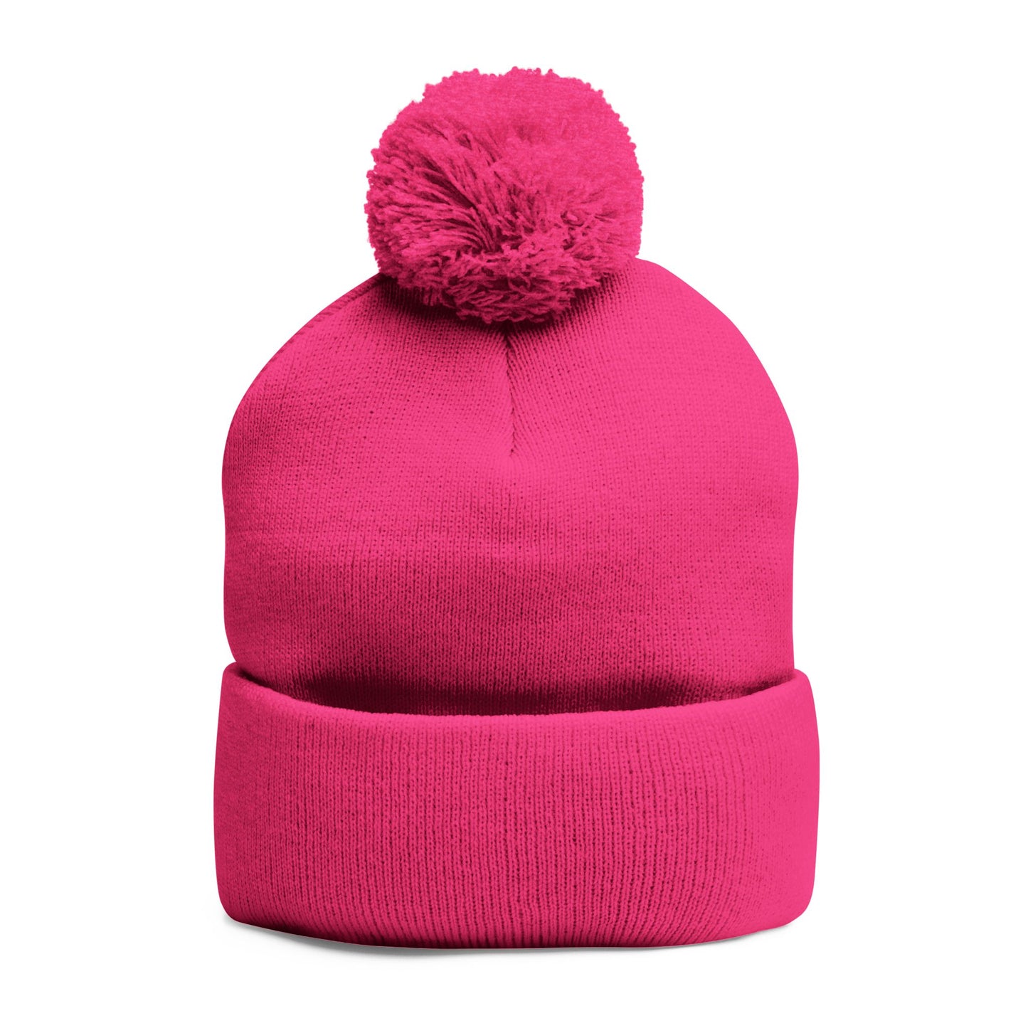 Pom-Pom Knit Cap (Embroidery)