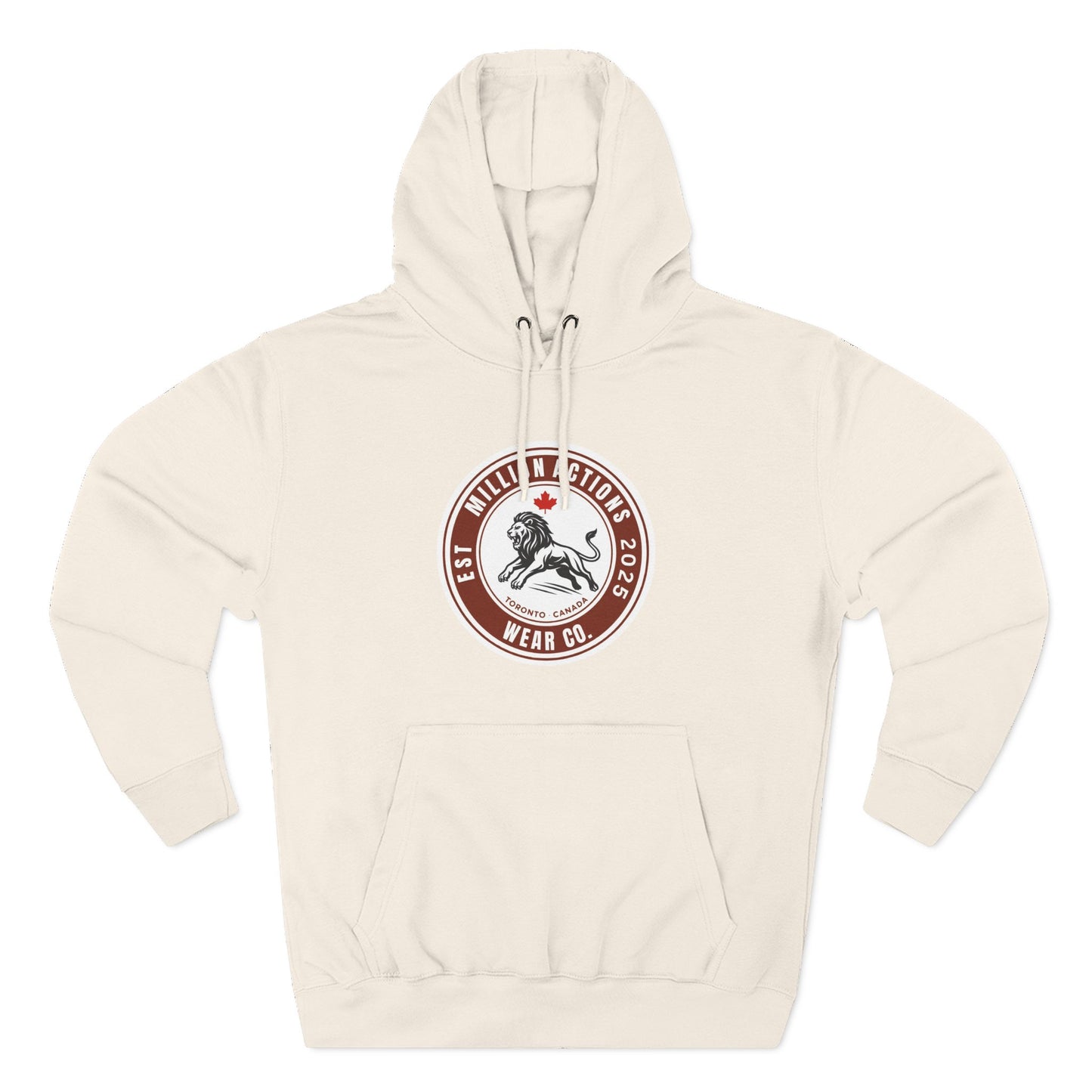 Three-Panel Fleece Hoodie