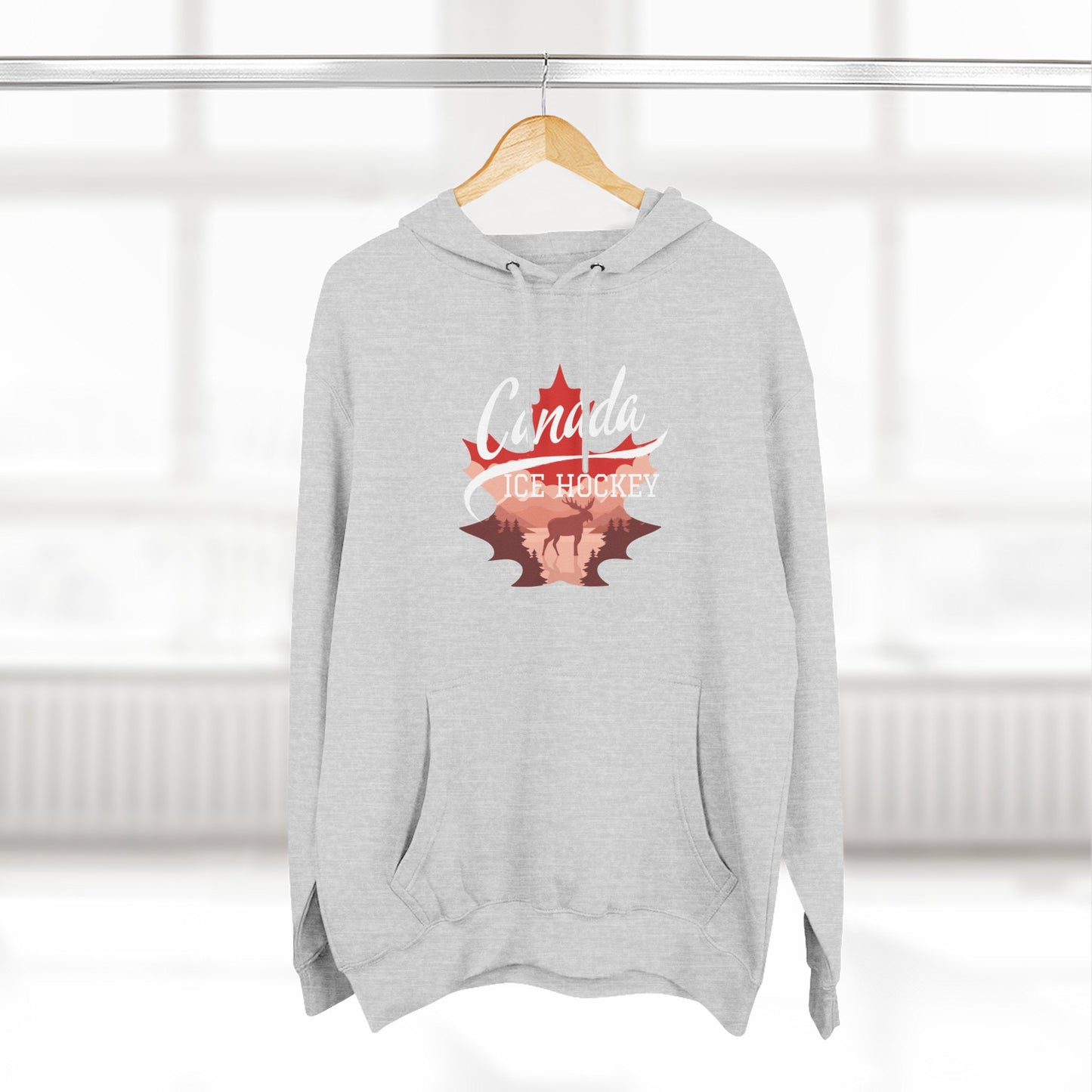 Three-Panel Fleece Hoodie