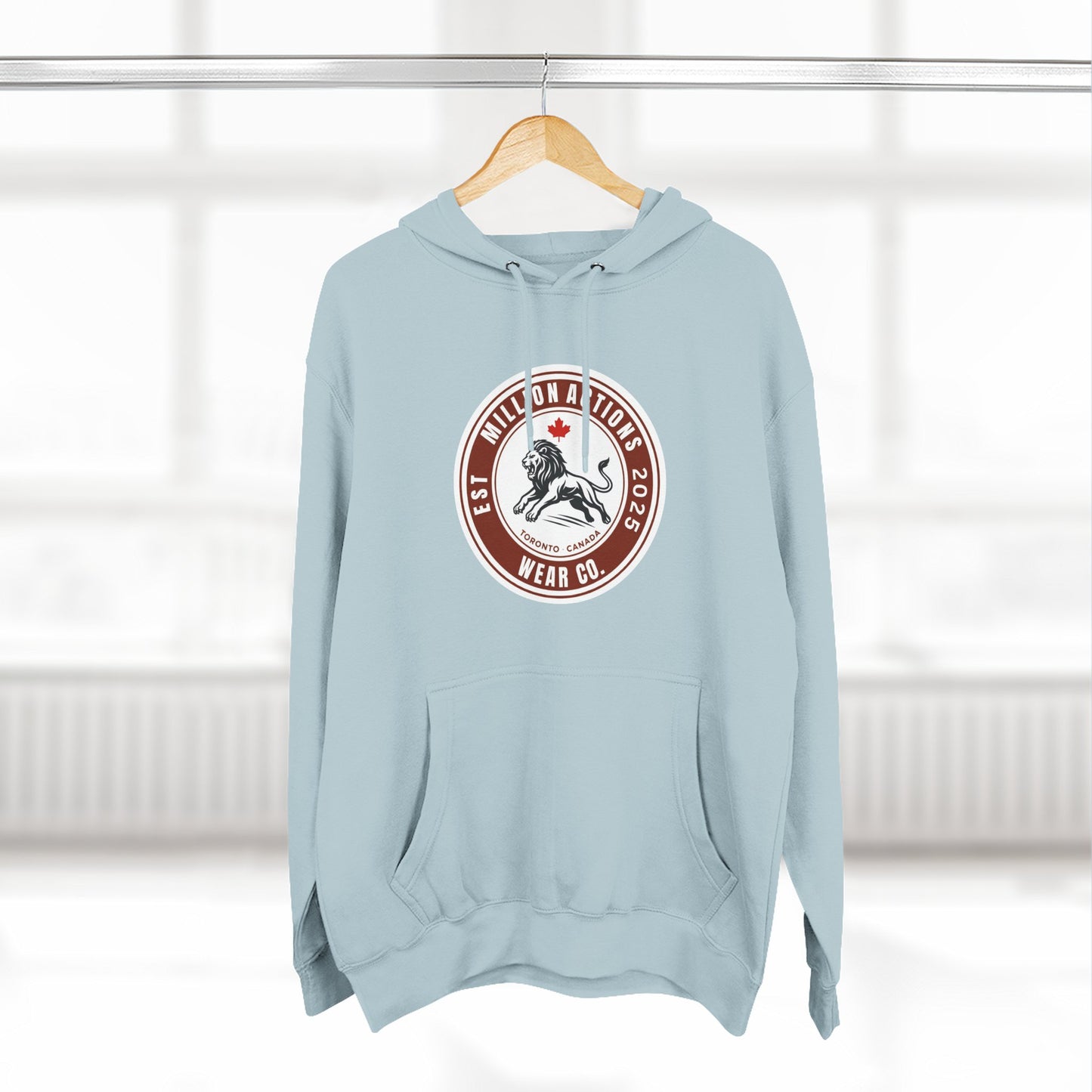 Three-Panel Fleece Hoodie