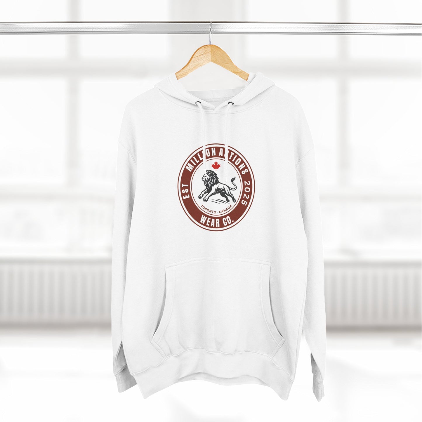 Three-Panel Fleece Hoodie