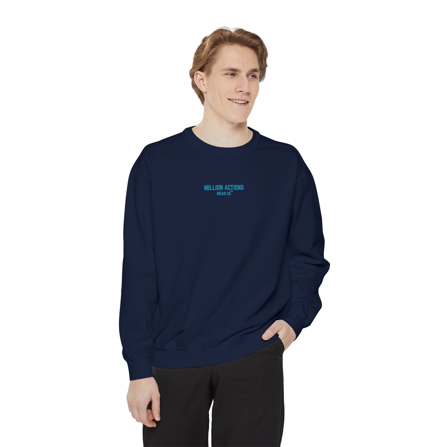 Men Garment-Dyed Sweatshirt
