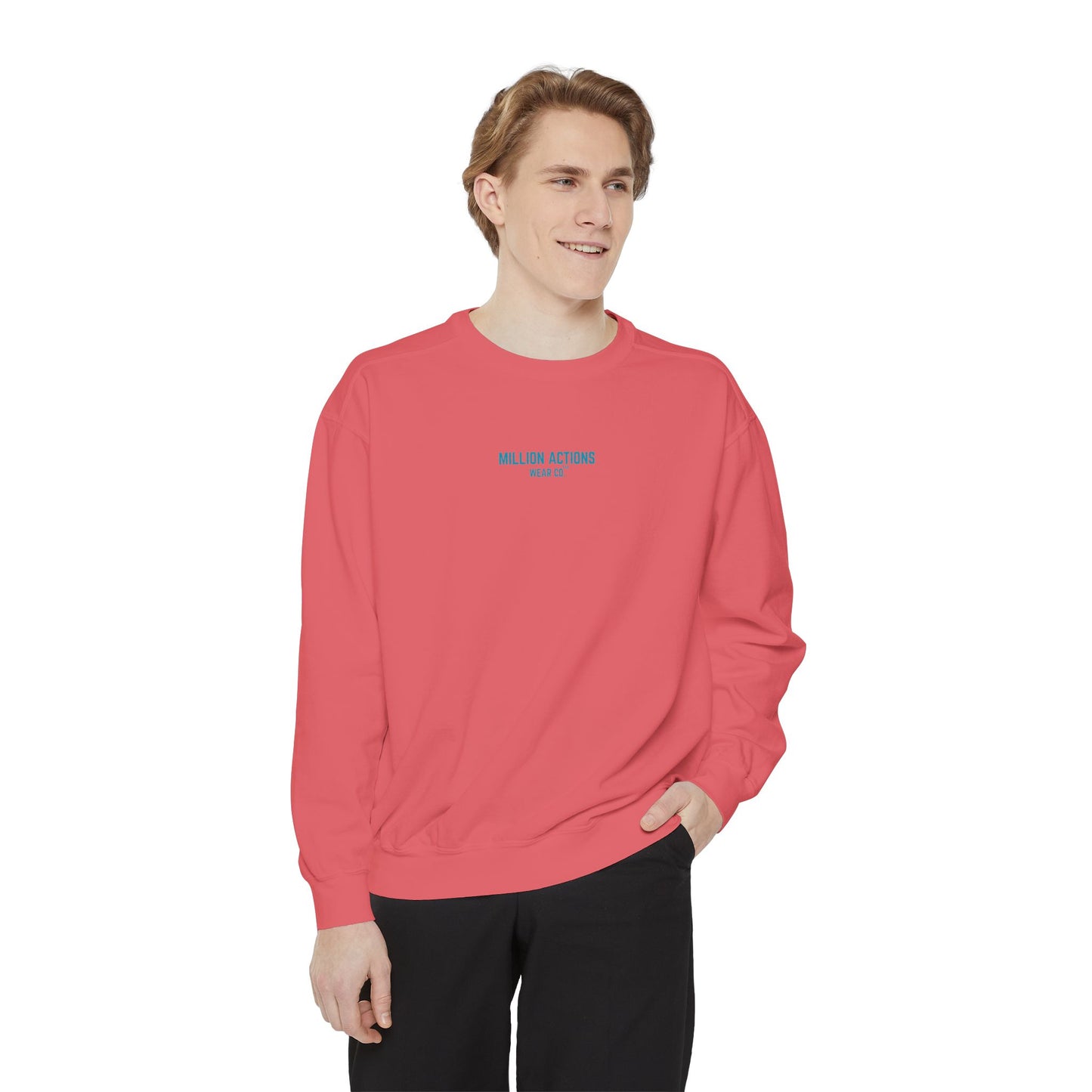 Men Garment-Dyed Sweatshirt