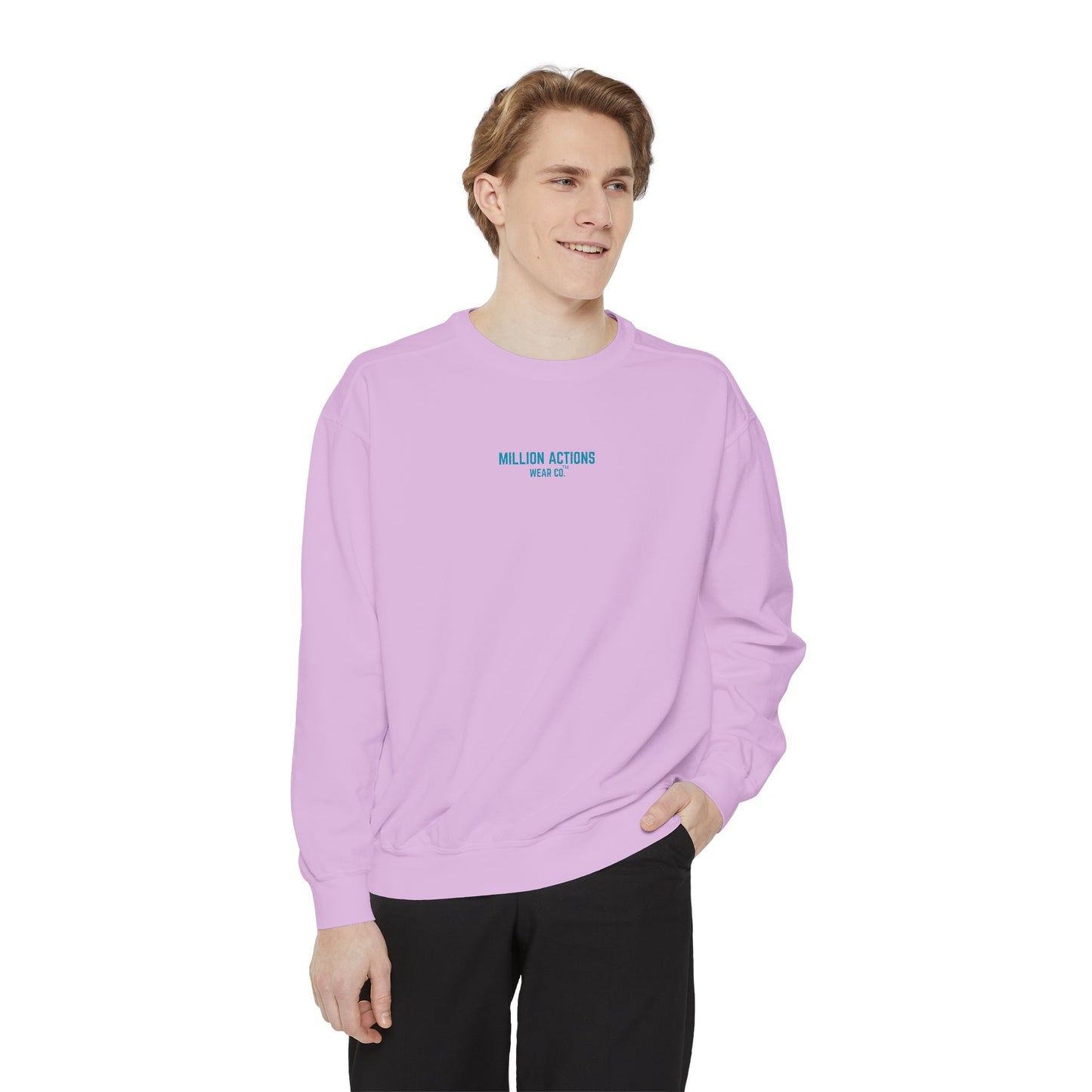 Men Garment-Dyed Sweatshirt