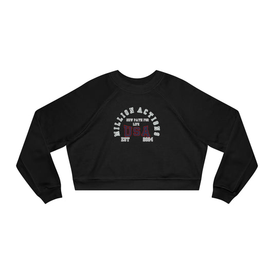 Women's Cropped Fleece Pullover