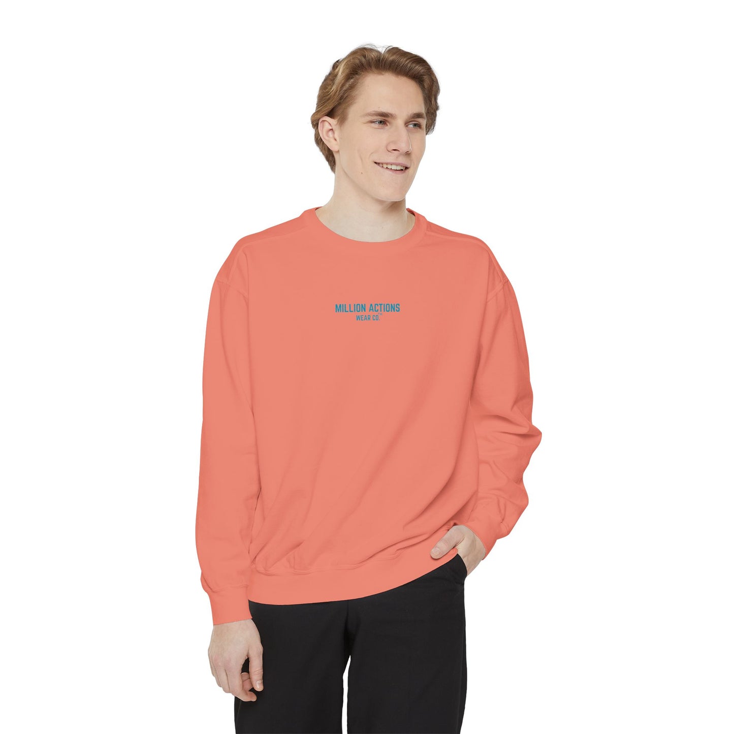 Men Garment-Dyed Sweatshirt