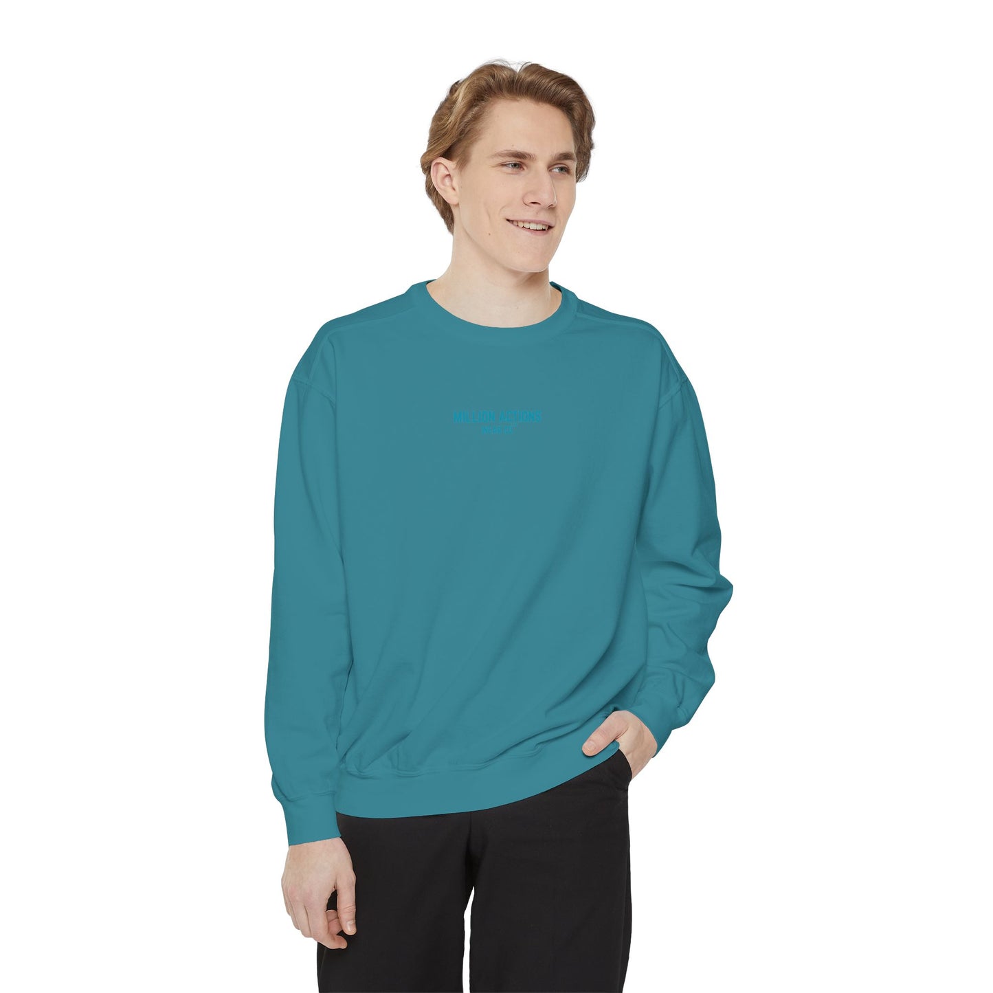 Men Garment-Dyed Sweatshirt
