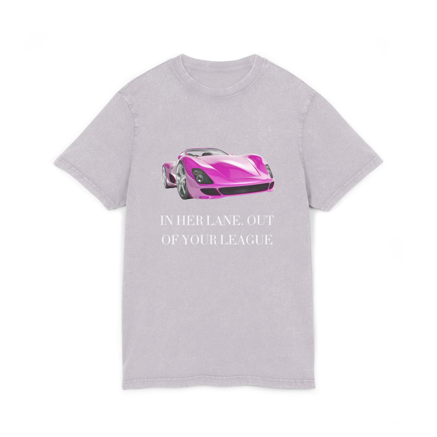 Acid Washed Round Neck Tee