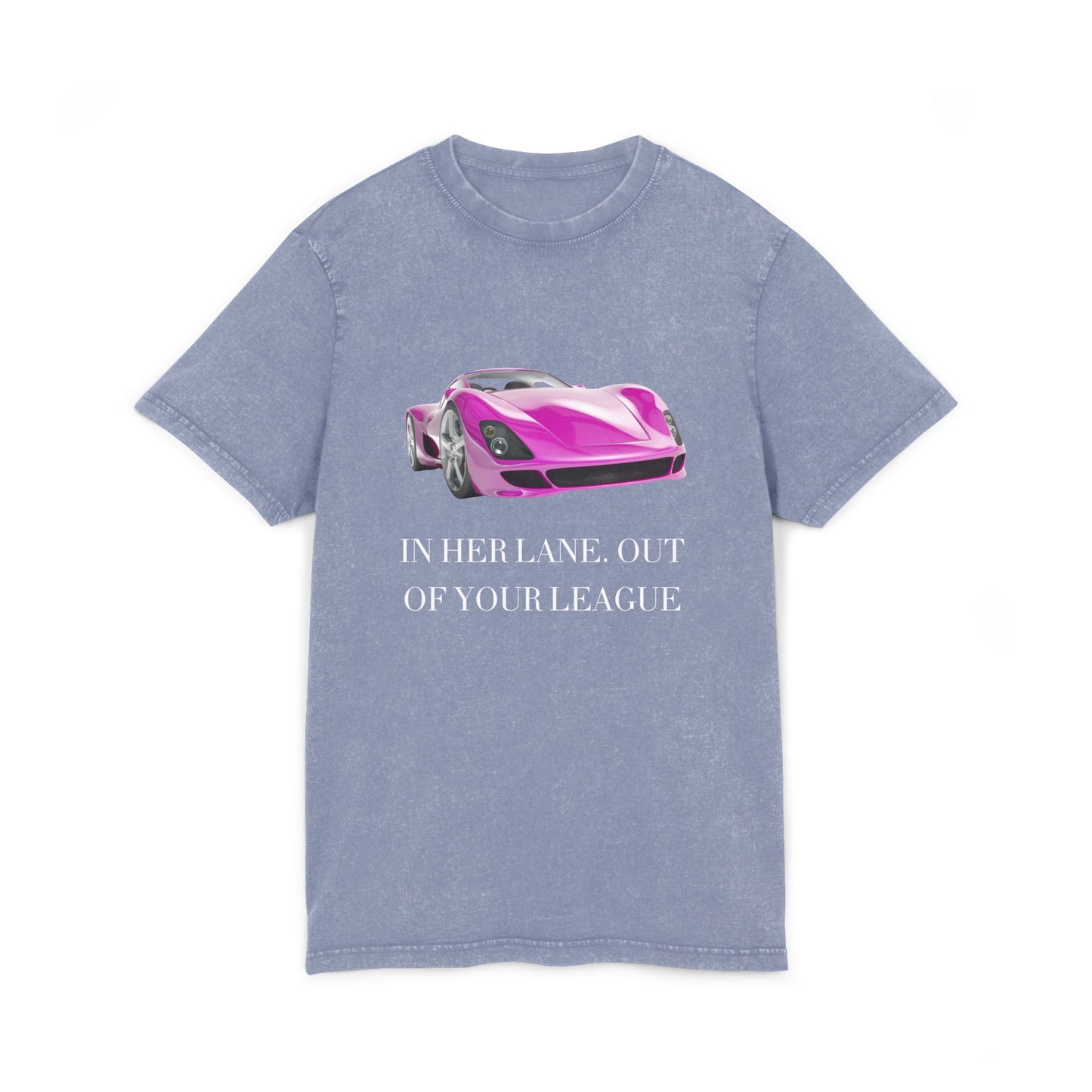 Acid Washed Round Neck Tee