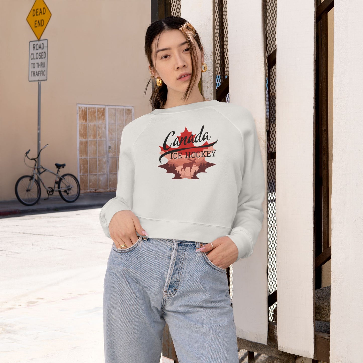 Women's Cropped Fleece Pullover